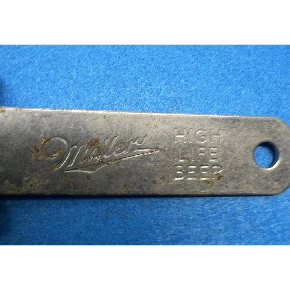 Vintage Miller High Life Beer Bottle Opener Metal‎ Can Opener Man Cave Gift
